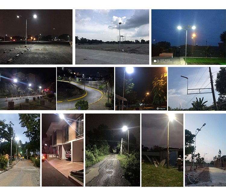 Application for all in one solar street light in lots of countries