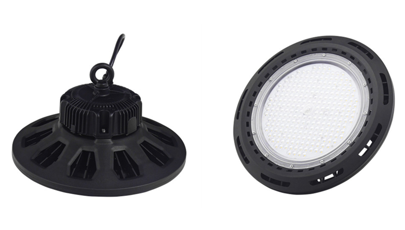China 0-10V dimming 120W 150W UFO LED high bay light for warehouse, factory & parking lot