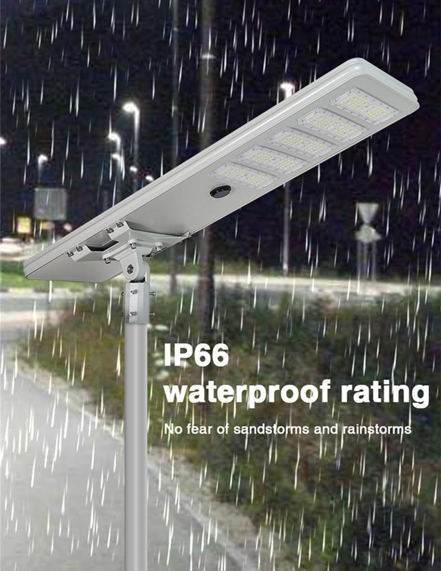 water proof IP65 outdoor 60W 80w 100w all in one solar led street light