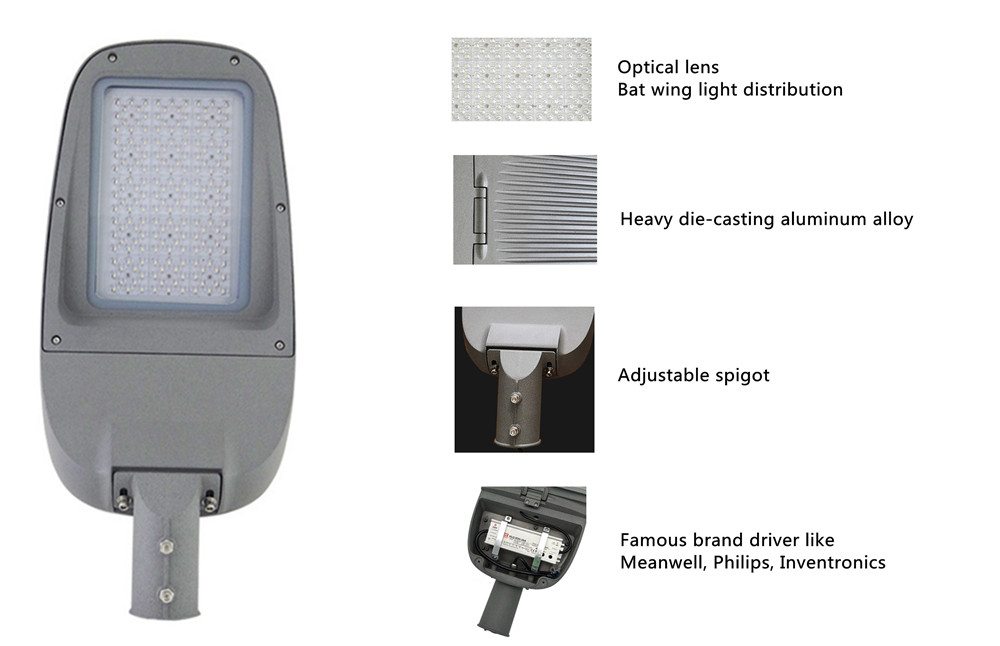 China 50W 100W 120W 150W 200W LED Street Light Fixtures Manufacturer
