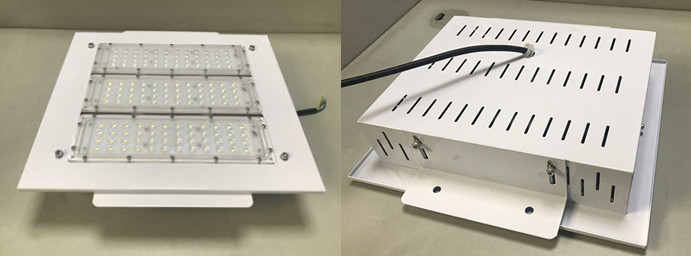 Explosion proof 120W LED canopy light