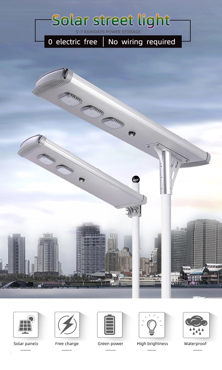 PIR sensor high lumen 90W integrated solar street light