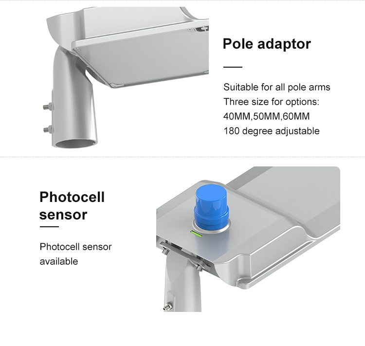 high lumen 100W 150w 200w photocell sensor LED street light from china supplier