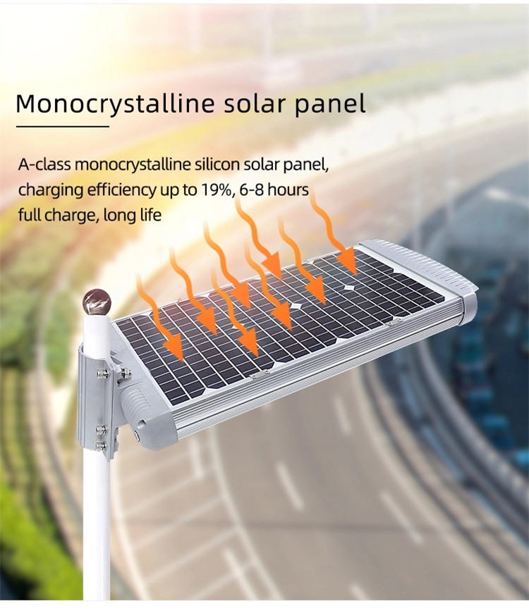 solar powered high lumen 90W integrated solar street light