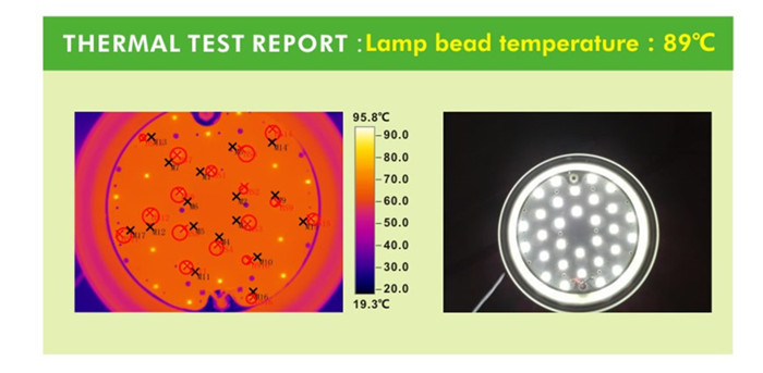 thermal image for 200W narrow beam angle flood light